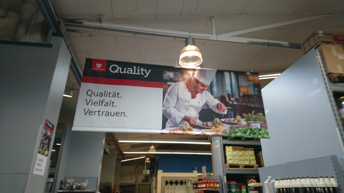 Textilbanner Supermarkt – hochwertiger Textildruck von Lorenz Werbung Mainz