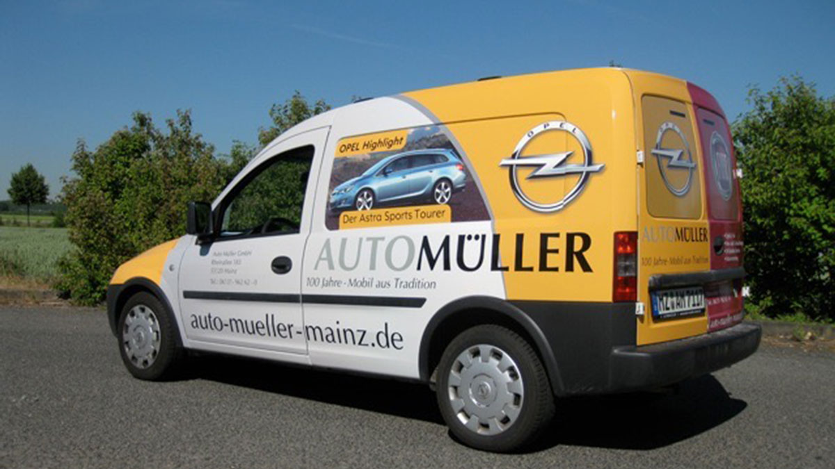 Opel Müller – Autofolierung Mainz