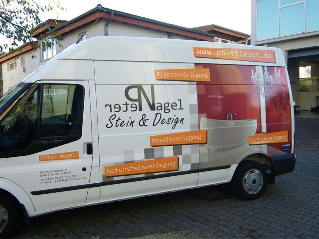 Fahrzeugbeschriftung PKW Transporter Mainz
